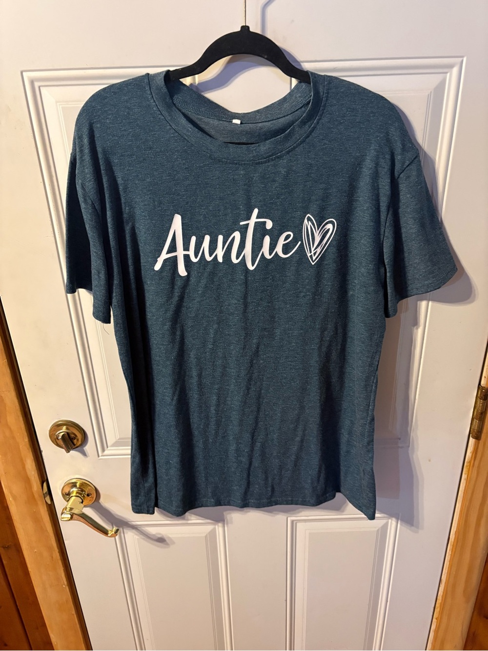 Auntie ❤️ Tee in Green Size X Large